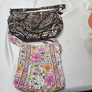 Vera Bradley Lot of 2 Totes Bags Purses Multiple Patterns